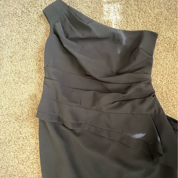 RALPH LAUREN Cocktail One Shoulder Dress Black Size 16 NWT - Picture 12 of 16